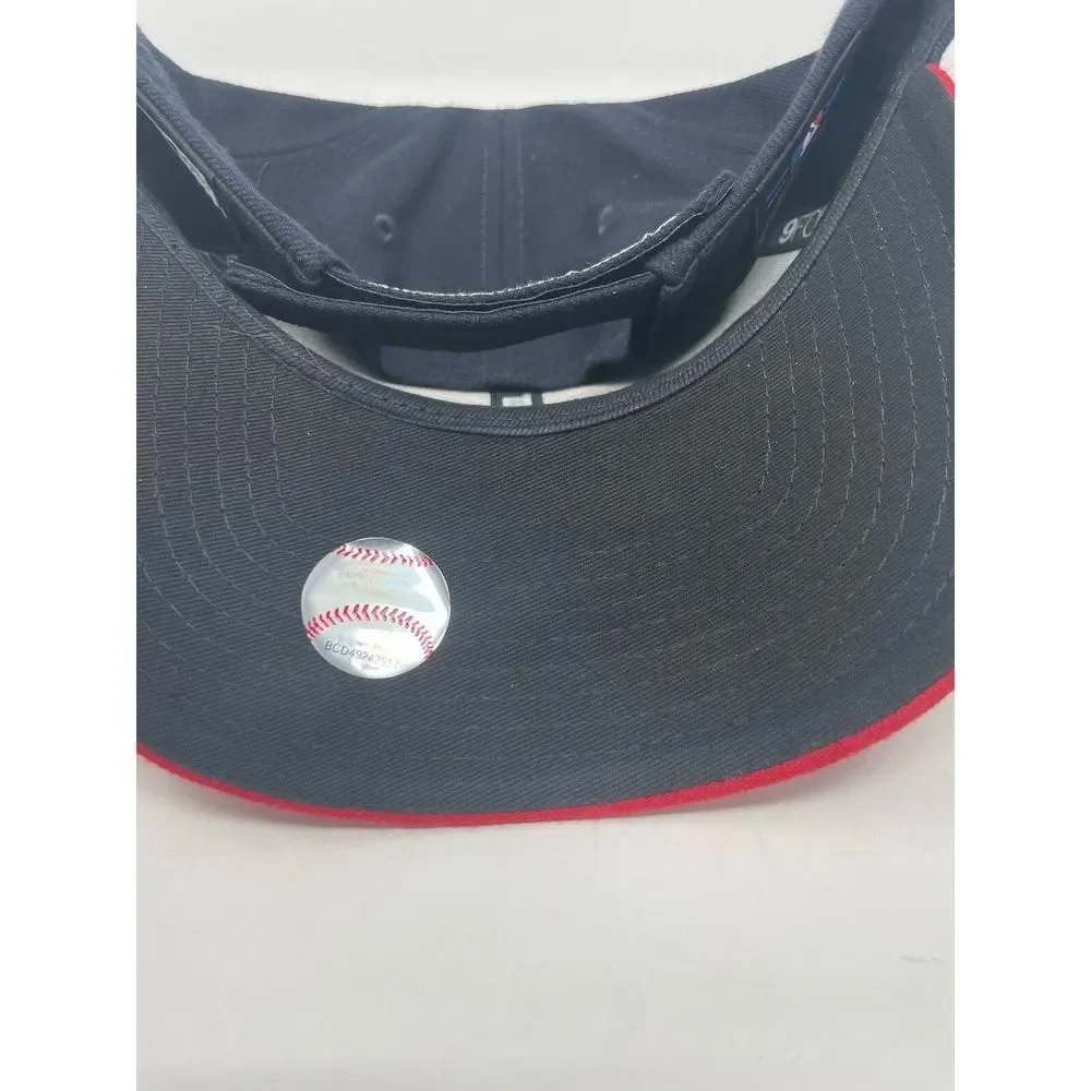 New Era 9FORTY MLB Cleveland Indians Guardians Navy Blue Mens Adjustable Hat NEW